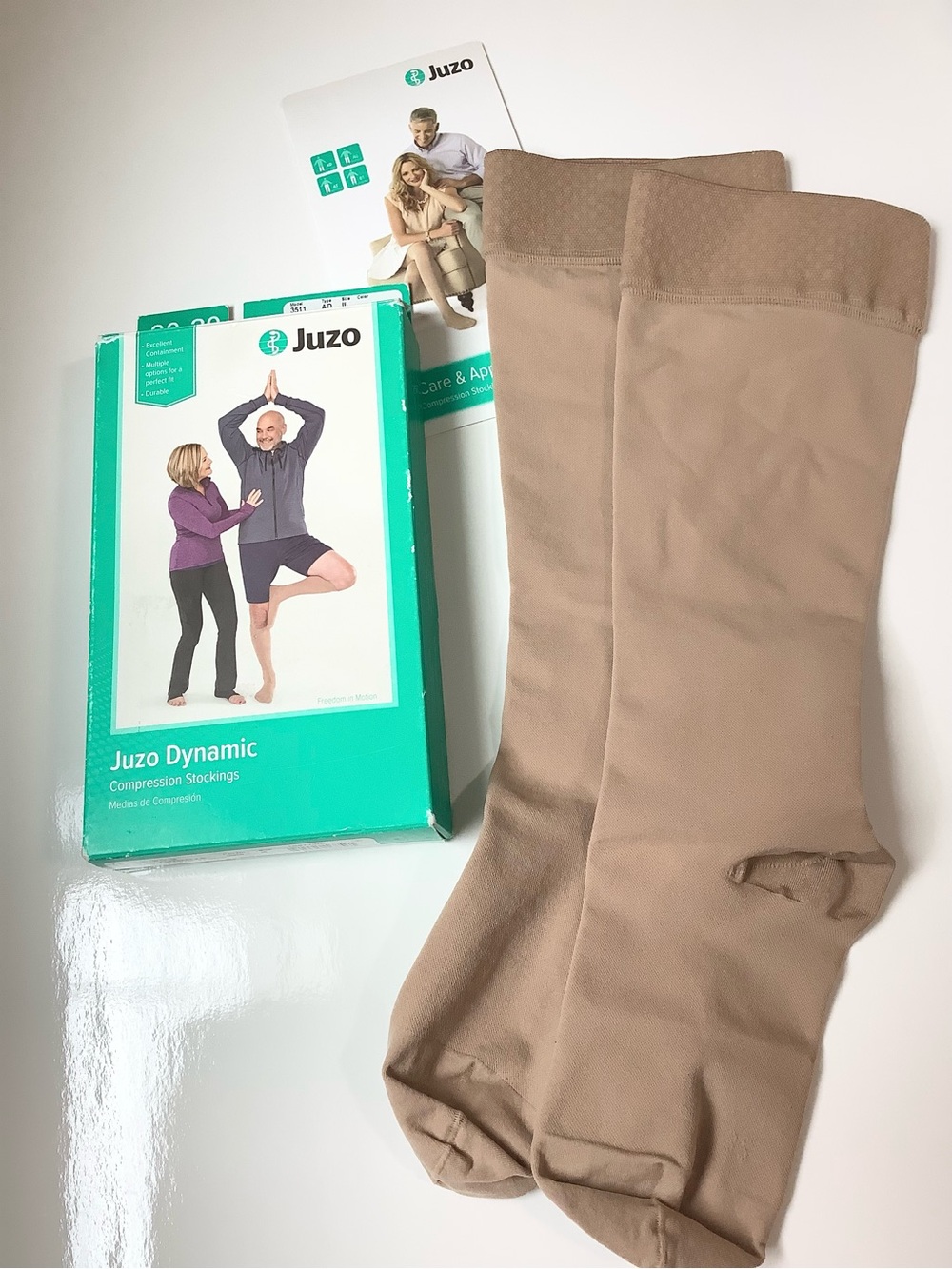 NEW Juzo Dynamic Unisex Compression Stockings Knee High FF 20-30 MmHg Beige